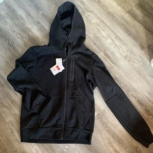 UNIQLO - Black Hooded Full Zip Hoodie - Men's M